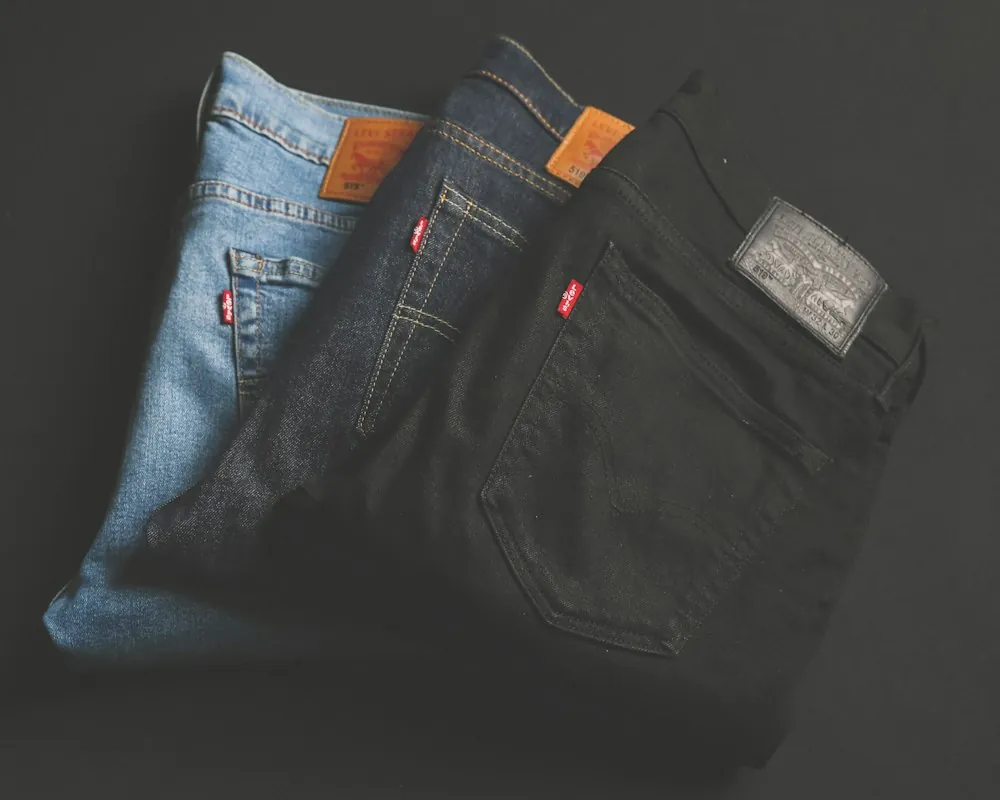 Tapered Indigo Jeans