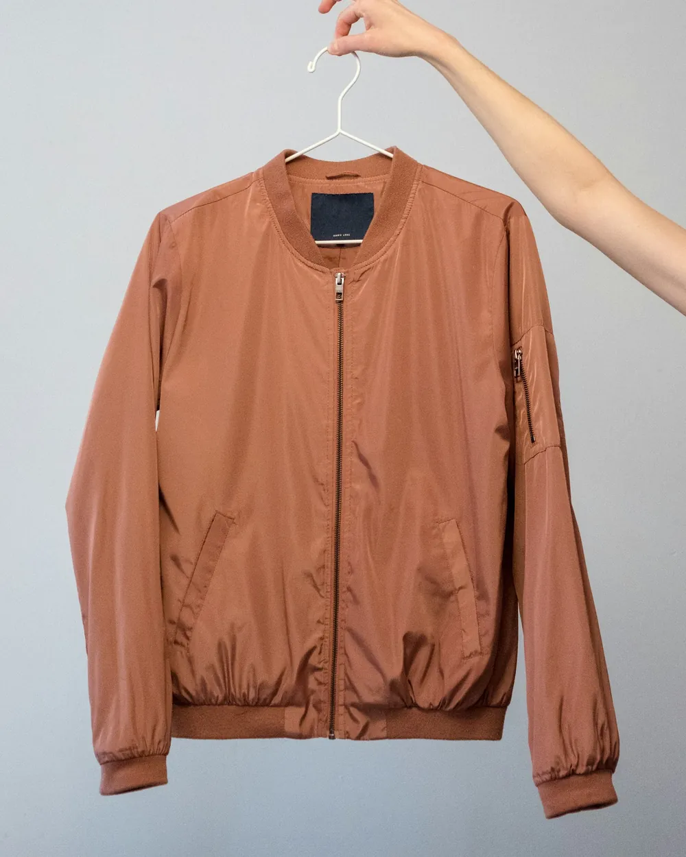 Suede-Touch Bomber Jacket